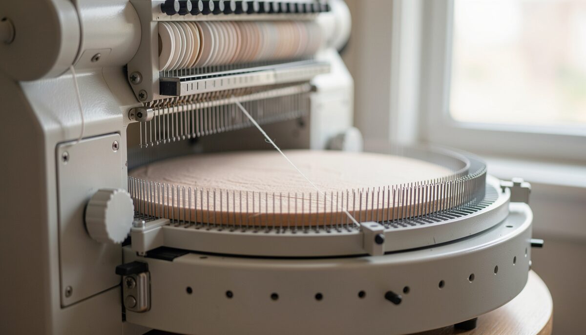 Feine Nadeln in Aktion: So entsteht Rundstrickware im Vergleich zur Flachstricktechnik.